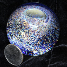 Load image into Gallery viewer, Borosilicate Glass Marble Orb - Kevin O&#39;Grady - Vortex Dichroism - Desert Buckeye Gallery
