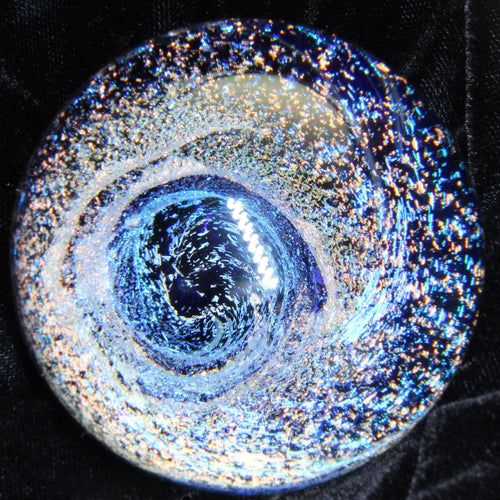 Borosilicate Glass Marble Orb - Kevin O'Grady - Vortex Dichroism - Desert Buckeye Gallery