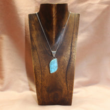 Load image into Gallery viewer, Howlite Blue Stone Sterling Silver Pendant - Kashmir Connection.
