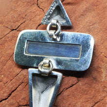 Load image into Gallery viewer, Kyanite Blue Crystal 3 Piece Pendant - Charles Albert Studios.
