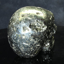 Load image into Gallery viewer, skull carving of pyrite crystal
