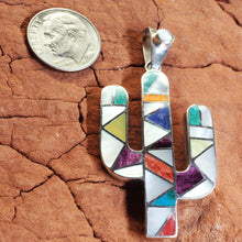 Load image into Gallery viewer, Pachamama Incan Cactus Jewelry Pendant Chakana
