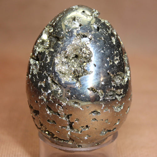 Pyrite Crystal Egg Yellow Fools Gold Peruvian Original.