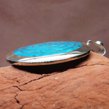 Load image into Gallery viewer, Incan Earrings &amp; Pendant - Turquoise &amp; Sterling Silver - Urin Huanca Peruvian Fine Jewelry.

