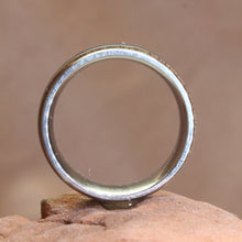 Load image into Gallery viewer, Hawaiian Koa Wood Abalone Shell Ring Size 8 316L Steel.
